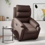 Sillón reclinable elevable cuero sintético marrón de , Sillones - Ref: Foro24-3205044, Precio: 283,55 €, Descuento: %