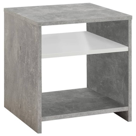 FMD Mesa de centro con estante gris hormigón y blanco de , Mesas de centro - Ref: Foro24-428748, Precio: 49,72 €, Descuento: %