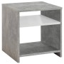 FMD Mesa de centro con estante gris hormigón y blanco de , Mesas de centro - Ref: Foro24-428748, Precio: 49,72 €, Descuento: %