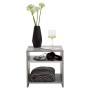 FMD Mesa de centro con estante gris hormigón y blanco de , Mesas de centro - Ref: Foro24-428748, Precio: 49,72 €, Descuento: %
