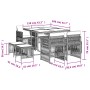 Set comedor jardín 9 pzas y cojines ratán sintético gris de , Conjuntos de jardín - Ref: Foro24-3210956, Precio: 369,58 €, De...