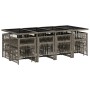 Set comedor de jardín con cojines 13 pzas ratán sintético gris de , Conjuntos de jardín - Ref: Foro24-3210980, Precio: 687,57...