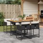 Set de muebles jardín 5 pzas con cojines ratán sintético negro de , Conjuntos de jardín - Ref: Foro24-3211263, Precio: 283,35...