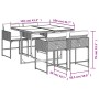 Set de muebles jardín 5 pzas con cojines ratán sintético negro de , Conjuntos de jardín - Ref: Foro24-3211263, Precio: 283,35...
