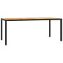 Set de comedor de jardín 7 pzas y cojines ratán sintético negro de , Conjuntos de jardín - Ref: Foro24-3212040, Precio: 677,9...