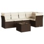 Set sofás de jardín 6 piezas y cojines ratán sintético marrón de , Conjuntos de jardín - Ref: Foro24-3249452, Precio: 410,83 ...