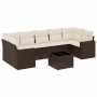 Set sofás de jardín 8 piezas y cojines ratán sintético marrón de , Conjuntos de jardín - Ref: Foro24-3218733, Precio: 546,25 ...