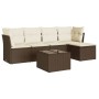 Set sofás de jardín 6 piezas y cojines ratán sintético marrón de , Conjuntos de jardín - Ref: Foro24-3217573, Precio: 338,55 ...