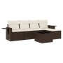 Set sofás de jardín 6 piezas y cojines ratán sintético marrón de , Conjuntos de jardín - Ref: Foro24-3252440, Precio: 371,37 ...