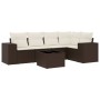Set sofás de jardín 6 piezas y cojines ratán sintético marrón de , Conjuntos de jardín - Ref: Foro24-3254880, Precio: 429,08 ...
