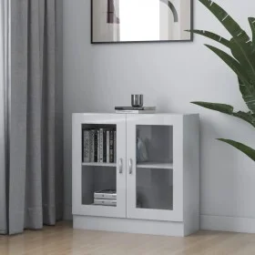 Glossy white plywood display case 82.5x30.5x80 cm by vidaXL, Bookcases and shelves - Ref: Foro24-802747, Price: 80,69 €, Disc...