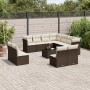 Set de sofás de jardín y cojines 12 pzas ratán sintético marrón de , Conjuntos de jardín - Ref: Foro24-3249672, Precio: 763,6...