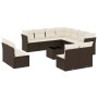 Set de sofás de jardín y cojines 12 pzas ratán sintético marrón de , Conjuntos de jardín - Ref: Foro24-3249672, Precio: 763,6...