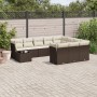 Set de sofás de jardín 11 pzas cojines ratán sintético marrón de , Conjuntos de jardín - Ref: Foro24-3250102, Precio: 673,43 ...
