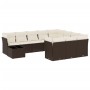 Set de sofás de jardín 11 pzas cojines ratán sintético marrón de , Conjuntos de jardín - Ref: Foro24-3250102, Precio: 673,43 ...