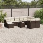 Set de sofás de jardín 11 pzas cojines ratán sintético marrón de , Conjuntos de jardín - Ref: Foro24-3218603, Precio: 663,04 ...