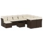 Set de sofás de jardín 11 pzas cojines ratán sintético marrón de , Conjuntos de jardín - Ref: Foro24-3218603, Precio: 663,04 ...