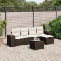 Set sofás de jardín 6 piezas y cojines ratán sintético marrón de , Conjuntos de jardín - Ref: Foro24-3264409, Precio: 373,61 ...