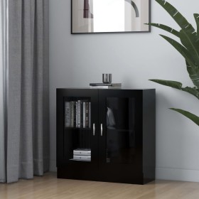 Vitrina de madera contrachapada negro 82,5x30,5x80 cm de vidaXL, Librerías y estanterías - Ref: Foro24-802742, Precio: 68,29 ...