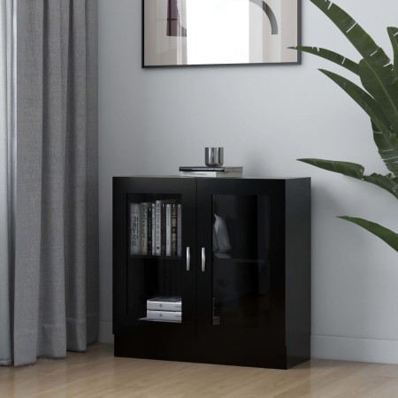 Vitrina de madera contrachapada negro 82,5x30,5x80 cm de vidaXL, Librerías y estanterías - Ref: Foro24-802742, Precio: 68,29 ...