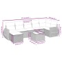 Set sofás de jardín 8 piezas y cojines ratán sintético marrón de , Conjuntos de jardín - Ref: Foro24-3264139, Precio: 539,78 ...
