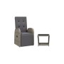 Juego de comedor jardín 2 pzas con cojines ratán sintético gris de , Conjuntos de jardín - Ref: Foro24-3277628, Precio: 293,0...