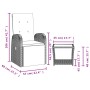 Juego de comedor jardín 2 pzas con cojines ratán sintético gris de , Conjuntos de jardín - Ref: Foro24-3277628, Precio: 293,0...