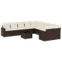 Set de sofás de jardín 11 pzas cojines ratán sintético marrón de , Sofás modulares de exterior - Ref: Foro24-3251860, Precio:...