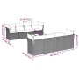 Set de sofás de jardín 9 pzas y cojines ratán sintético marrón de , Conjuntos de jardín - Ref: Foro24-3217313, Precio: 570,73...