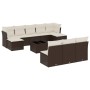 Set de sofás de jardín 11 pzas cojines ratán sintético marrón de , Conjuntos de jardín - Ref: Foro24-3250142, Precio: 608,19 ...
