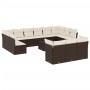 Set sofás de jardín 14 pzas con cojines ratán sintético marrón de , Conjuntos de jardín - Ref: Foro24-3218463, Precio: 887,98...