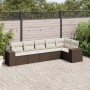 Set sofás de jardín 6 piezas y cojines ratán sintético marrón de , Conjuntos de jardín - Ref: Foro24-3254930, Precio: 437,83 ...