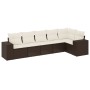 Set sofás de jardín 6 piezas y cojines ratán sintético marrón de , Conjuntos de jardín - Ref: Foro24-3254930, Precio: 437,83 ...