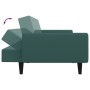 Sofá cama de 2 plazas con taburete terciopelo verde oscuro de , Sofás - Ref: Foro24-3216252, Precio: 325,50 €, Descuento: %