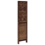 Biombo separador de 3 paneles madera paulownia marrón oscuro de , Divisores de ambientes - Ref: Foro24-358701, Precio: 92,65 ...