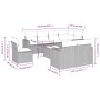 Set de sofás de jardín 9 pzas y cojines ratán sintético marrón de , Sofás modulares de exterior - Ref: Foro24-3251590, Precio...