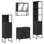 Juego de muebles de baño 4 pzas madera contrachapada negro de , Muebles de baño - Ref: Foro24-3214710, Precio: 237,74 €, Desc...