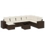 Set de sofás de jardín 9 pzas y cojines ratán sintético marrón de , Conjuntos de jardín - Ref: Foro24-3222972, Precio: 575,86...