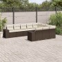 Set de sofás de jardín 10 pzas y cojines ratán sintético marrón de , Conjuntos de jardín - Ref: Foro24-3223092, Precio: 688,2...