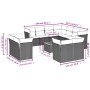 Set sofás de jardín con cojines 12 piezas ratán sintético gris de , Conjuntos de jardín - Ref: Foro24-3256278, Precio: 977,32...