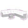 Set de sofás de jardín 10 pzas y cojines ratán sintético marrón de , Conjuntos de jardín - Ref: Foro24-3217793, Precio: 651,2...