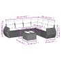Juego de sofás de jardín 7 piezas con cojines ratán PE marrón de , Conjuntos de jardín - Ref: Foro24-3221422, Precio: 487,25 ...