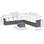Set de sofás de jardín 10 pzas con cojines ratán sintético gris de , Conjuntos de jardín - Ref: Foro24-3256026, Precio: 701,3...