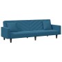 Juego de sofás con cojines 2 piezas terciopelo azul de , Sofás - Ref: Foro24-3216267, Precio: 332,48 €, Descuento: %