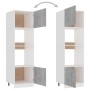 Armario de microondas contrachapada gris hormigón 60x57x207 cm de vidaXL, Armarios de cocina - Ref: Foro24-802550, Precio: 22...