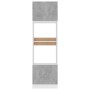 Armario de microondas contrachapada gris hormigón 60x57x207 cm de vidaXL, Armarios de cocina - Ref: Foro24-802550, Precio: 22...