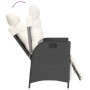 Set de comedor de jardín 7 pzas y cojines ratán sintético negro de , Conjuntos de jardín - Ref: Foro24-3213335, Precio: 844,7...
