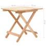 Mesa auxiliar plegable de madera maciza de nogal 50x50x49 cm en Mesas auxiliares | Comprar online en Foru.es