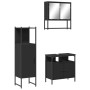 Juego de muebles de baño 3 pzas madera contrachapada negro de , Muebles de baño - Ref: Foro24-3214695, Precio: 155,10 €, Desc...