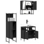Juego de muebles de baño 3 pzas madera contrachapada negro de , Muebles de baño - Ref: Foro24-3214695, Precio: 155,10 €, Desc...
